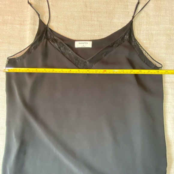 Babaton Black Lace Trim Feminine V-neck Camisole Top- Sz-M - Picture 12 of 14